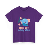 Cute But Dangerous Piranha Fish T-Shirt - Purple