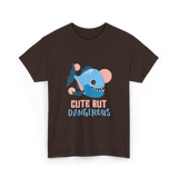 Cute But Dangerous Piranha Fish T-Shirt - Dark Chocolate