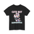 Cute But Dangerous Unicorn Karate T-Shirt - Black