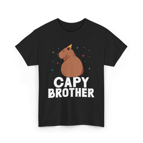 Cute Capybara Animal Capybaras T-Shirt - Black