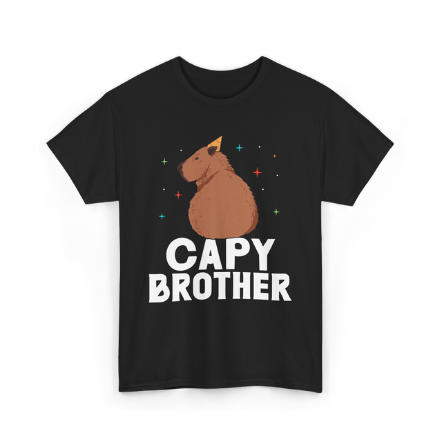 Cute Capybara Animal Capybaras T-Shirt - Black