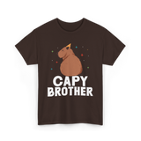 Cute Capybara Animal Capybaras T-Shirt - Dark Chocolate