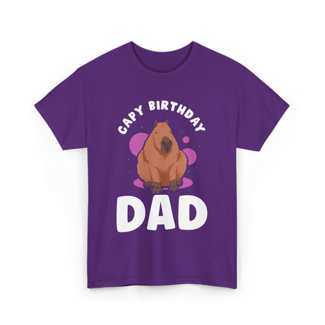 Cute Capybara Animal Capybaras T-Shirt - Purple