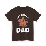 Cute Capybara Animal Capybaras T-Shirt - Dark Chocolate