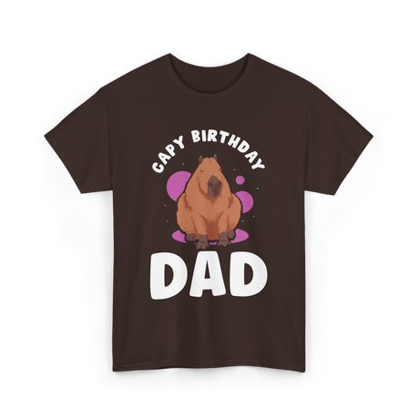 Cute Capybara Animal Capybaras T-Shirt - Dark Chocolate