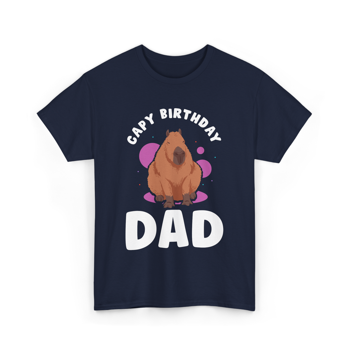 Cute Capybara Animal Capybaras T-Shirt - Navy