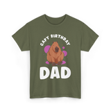 Cute Capybara Animal Capybaras T-Shirt - Military Green