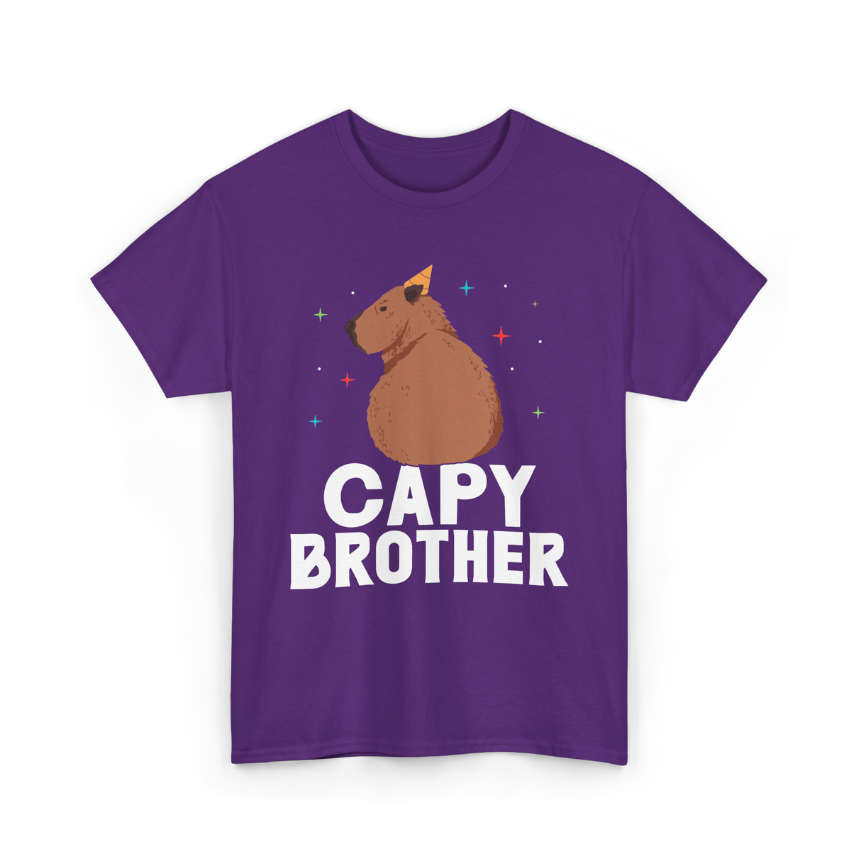 Cute Capybara Animal Capybaras T-Shirt - Purple