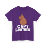 Cute Capybara Animal Capybaras T-Shirt - Purple