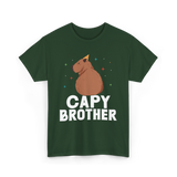 Cute Capybara Animal Capybaras T-Shirt - Forest Green