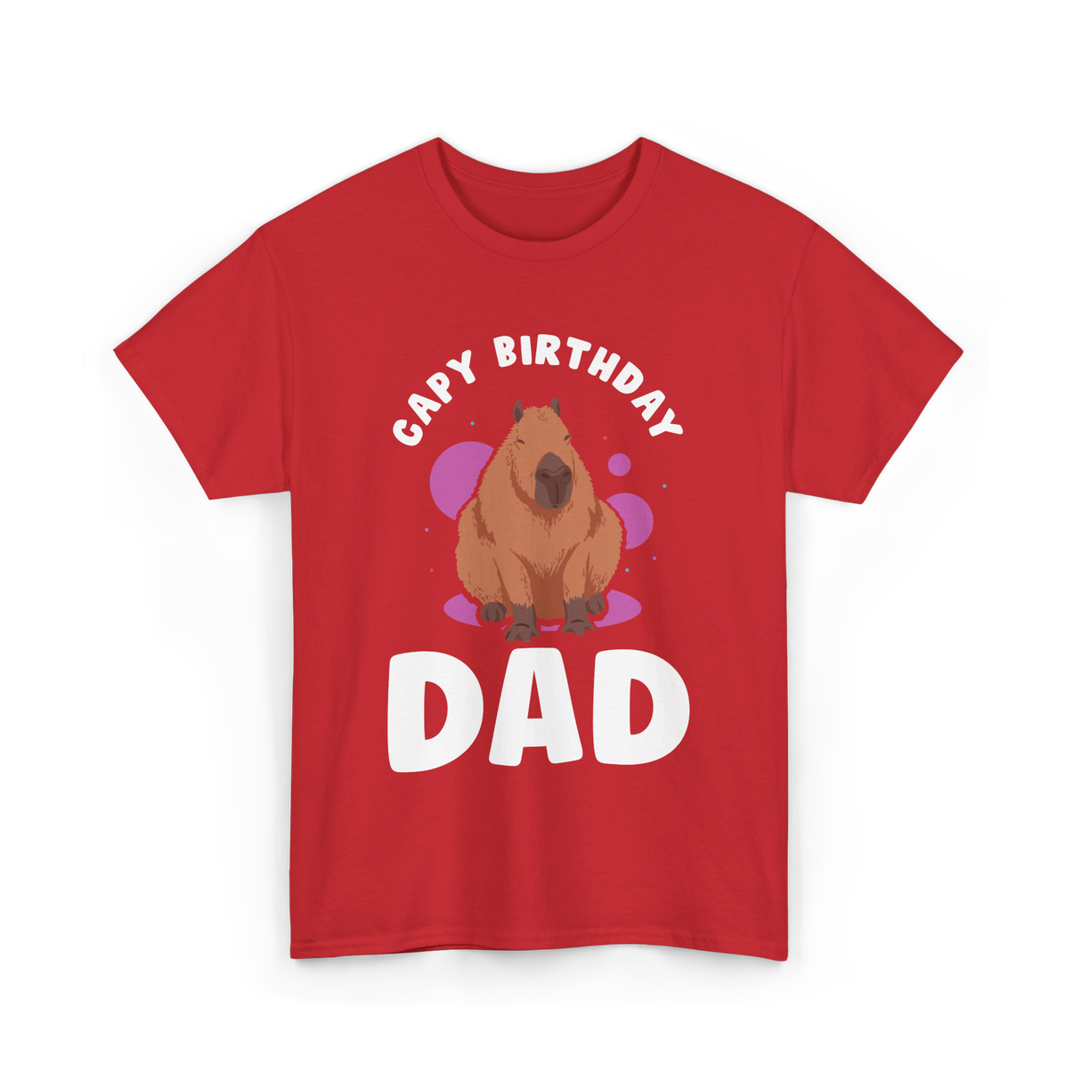 Cute Capybara Animal Capybaras T-Shirt - Red