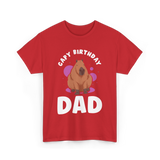 Cute Capybara Animal Capybaras T-Shirt - Red