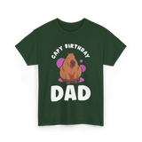 Cute Capybara Animal Capybaras T-Shirt - Forest Green