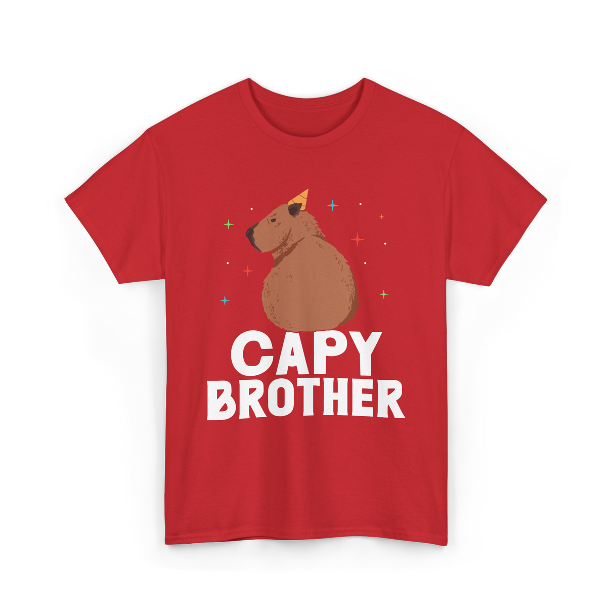 Cute Capybara Animal Capybaras T-Shirt - Red