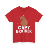 Cute Capybara Animal Capybaras T-Shirt - Red