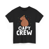 Cute Capybara Capybaras Animal T-Shirt - Black