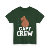 Cute Capybara Capybaras Animal T-Shirt - Forest Green