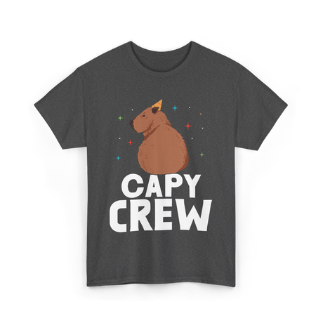 Cute Capybara Capybaras Animal T-Shirt - Dark Heather