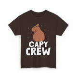 Cute Capybara Capybaras Animal T-Shirt - Dark Chocolate