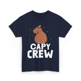 Cute Capybara Capybaras Animal T-Shirt - Navy