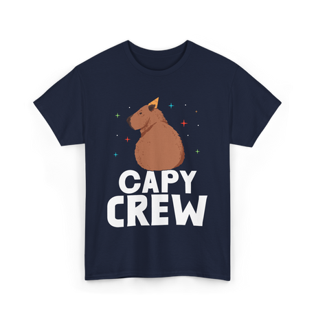 Cute Capybara Capybaras Animal T-Shirt - Navy