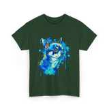 Cute Chihuahua Watercolor Dog T-Shirt - Forest Green