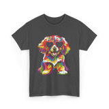 Cute Dog Wearing Glasses Dog T-Shirt - Dark Heather