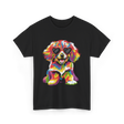 Cute Dog Wearing Glasses Dog T-Shirt - Black