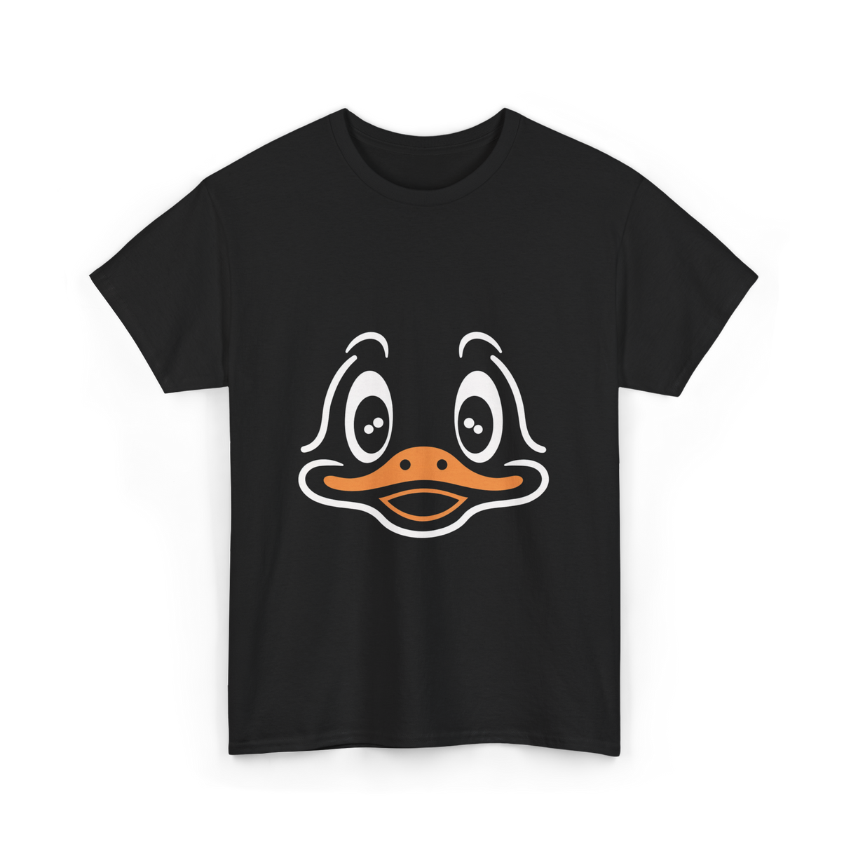 Cute Duck Face Costume T-Shirt - Black