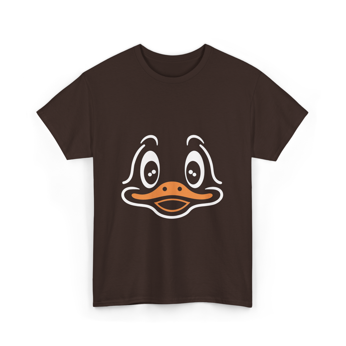 Cute Duck Face Costume T-Shirt - Dark Chocolate