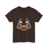 Cute Duck Face Costume T-Shirt - Dark Chocolate