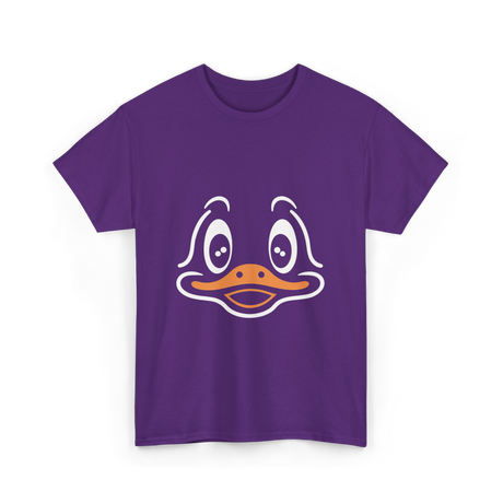 Cute Duck Face Costume T-Shirt - Purple