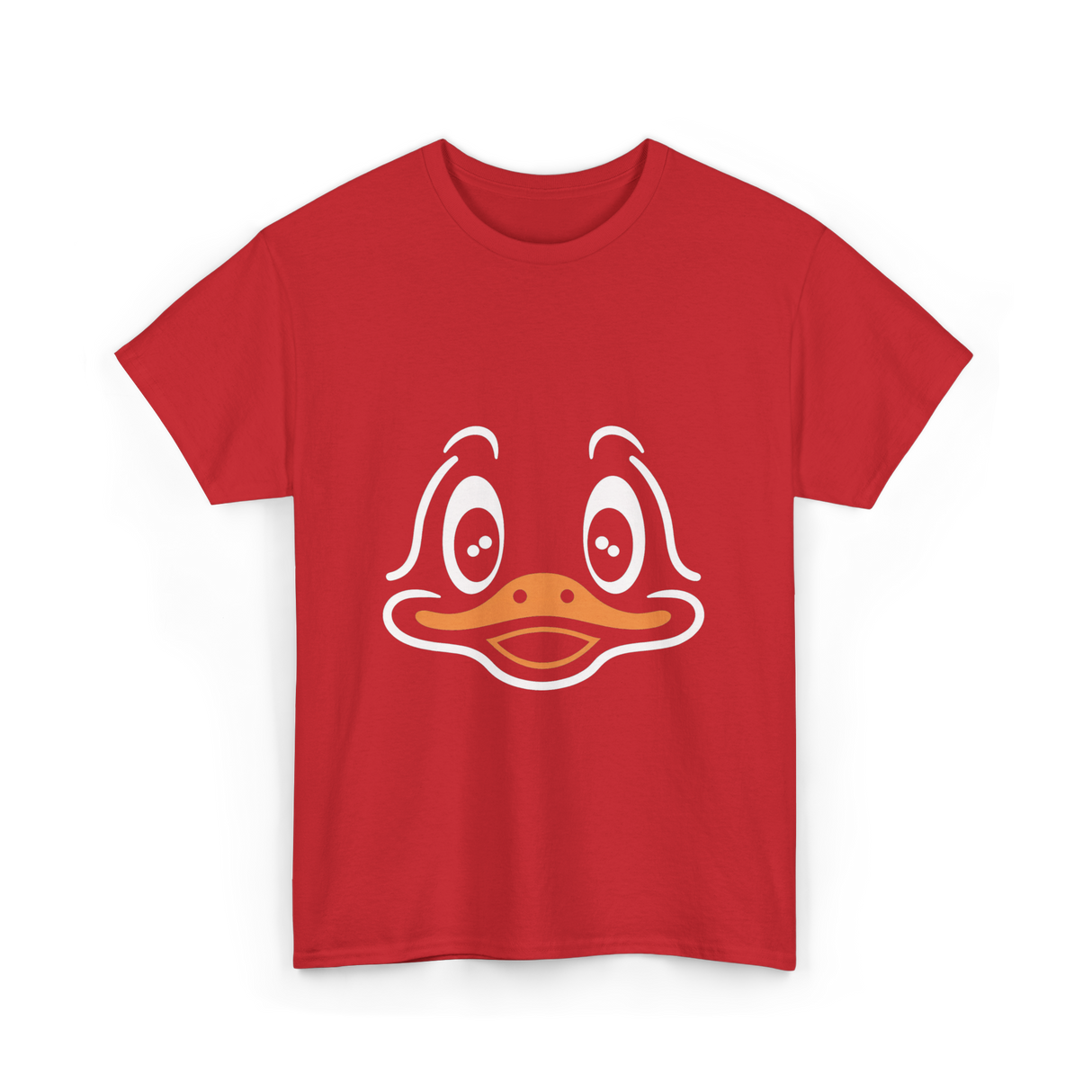 Cute Duck Face Costume T-Shirt - Red