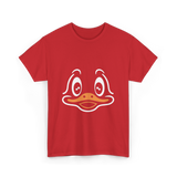 Cute Duck Face Costume T-Shirt - Red