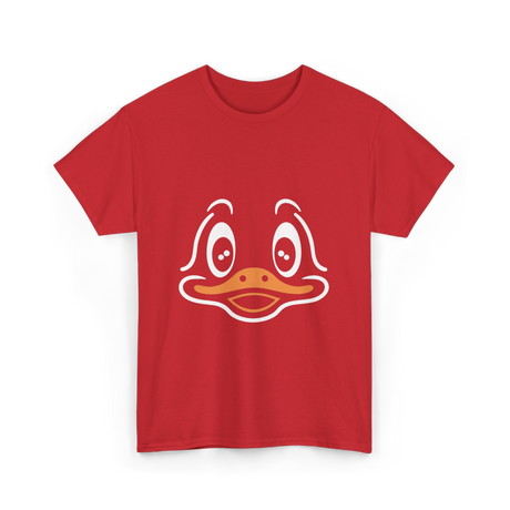 Cute Duck Face Costume T-Shirt - Red