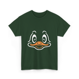 Cute Duck Face Costume T-Shirt - Forest Green