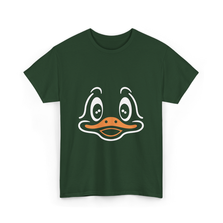 Cute Duck Face Costume T-Shirt - Forest Green