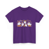 Cute Halloween Ghosts Halloween T-Shirt - Purple