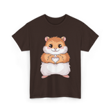 Cute Hamster Love Hammy T-Shirt - Dark Chocolate