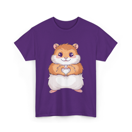 Cute Hamster Love Hammy T-Shirt - Purple