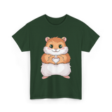 Cute Hamster Love Hammy T-Shirt - Forest Green