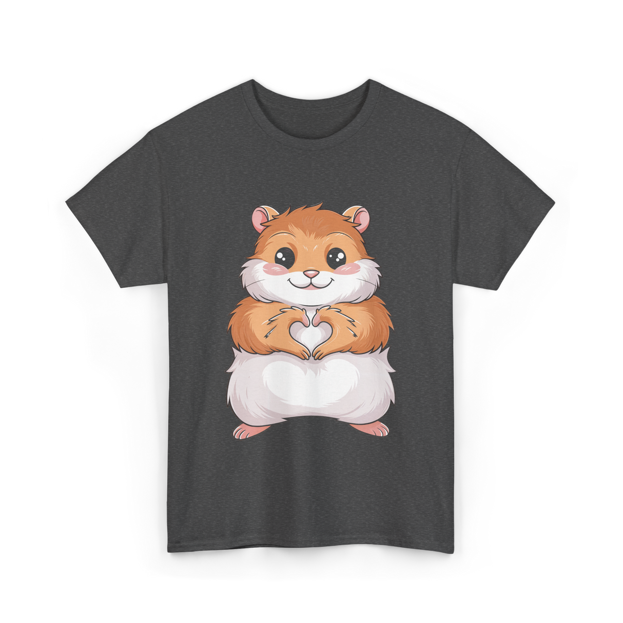 Cute Hamster Love Hammy T-Shirt - Dark Heather