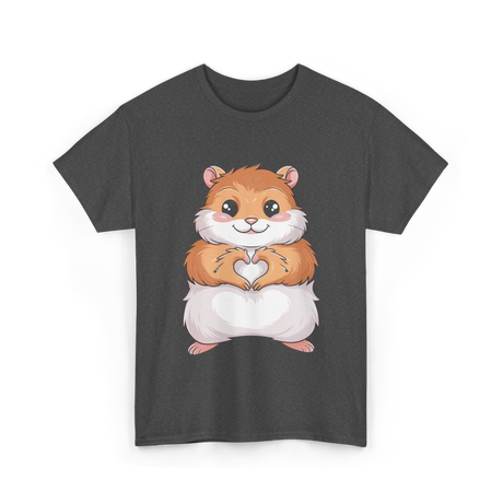 Cute Hamster Love Hammy T-Shirt - Dark Heather