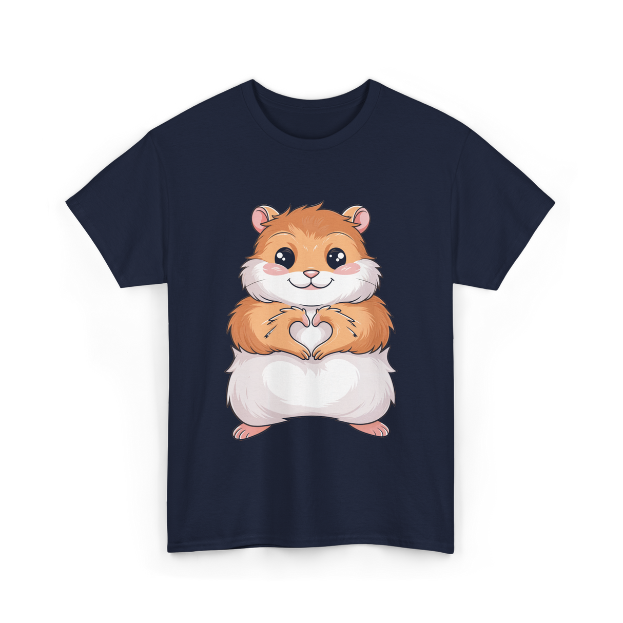 Cute Hamster Love Hammy T-Shirt - Navy