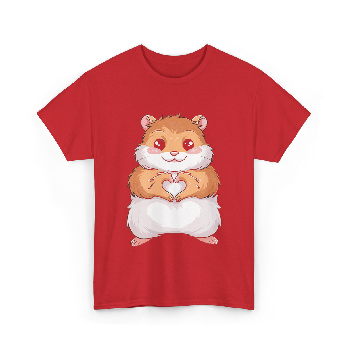 Cute Hamster Love Hammy T-Shirt - Red