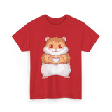 Cute Hamster Love Hammy T-Shirt - Red