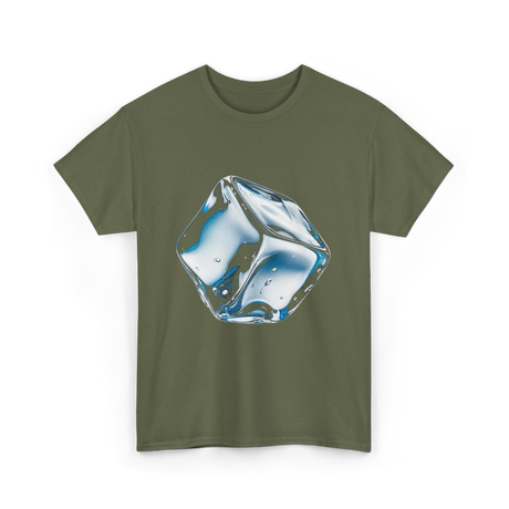 Cute Ice Cubes T-Shirt - Military Green