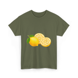 Cute Lemon Lemon Art T-Shirt - Military Green