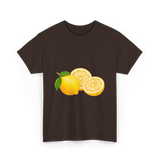 Cute Lemon Lemon Art T-Shirt - Dark Chocolate
