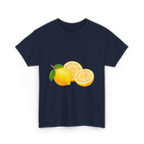 Cute Lemon Lemon Art T-Shirt - Navy